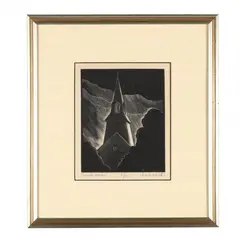 Thunder Shower by Charles William Smith, Woodcut, sold Apr 2016