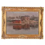Bougival by Tomas Horrach Bibiloni, Oil on canvas, sold Mar 2016