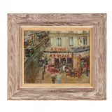 Café de Paris by Robert Liebknecht, Oil on canvas, sold Mar 2016