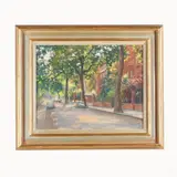 Cheyne Walk by Julian Barrow, Oil on canvas, sold Mar 2016
