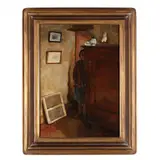 Interior by Richard Maguet, Oil on canvas, sold Mar 2016