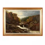 River Falls by Samuel Gerry, Oil on canvas (lined), sold Mar 2016