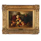 Still Life with Fruit by William Charles Anthony Frerichs, Oil on canvas, sold Mar 2016