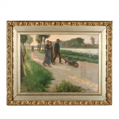 Evening by Max Bohm, Oil on canvas, sold Mar 2016