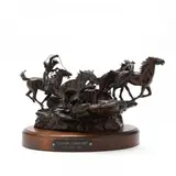 Canyon Caballos by Star Liana York, Brown with warm brown patina, sold Mar 2016