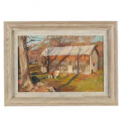 Barn in Spring by Susan Grisell, Oil on panel, sold Mar 2016