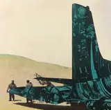 CEUX QUI VONT by Gianni Bertini, 1969, Acrylique et report photographique sur toile, sold Mar 2019