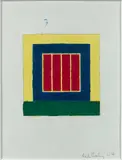 SANS TITRE by Peter Halley, 2004, Acrylique et acrylique fluorescent sur papier imprimé, sold Mar 2019