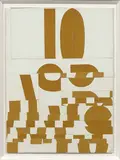 SANS TITRE by Aurélie Nemours, 1968, Collage de papier imprimé sur carton, sold Mar 2019