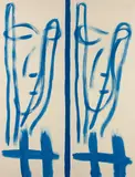 SANS TITRE by Bernard Piffaretti, 1989, Acrylique sur toile, sold Mar 2019