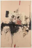 GRANDS MAUX, GRANDS REMEDES by Miodrag Djuric, 1994, Technique mixte et collage de papiers imprimés sur papier, sold Mar 2019