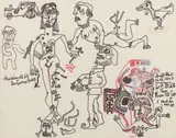 EAU BONNE by Michel Macréau, 1964, Feutre sur papier, sold Mar 2019