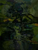 LA COLLINE AUX GENEVRIERS by Pierre Dmitrienko, 1956, Huile sur toile, sold Mar 2019