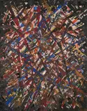 SANS TITRE N°817 by Jacques Germain, 1987, Huile sur toile, sold Mar 2019