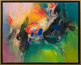 L'ENVOL by Wang Yan Cheng, 2005, Technique mixte sur toile, sold Mar 2019