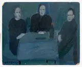 Aux Enfers" - Eaque, Minos et Rhadamante by André Lanskoy, 1941, Huile sur carton, sold Mar 2019