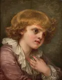 Portrait d'un jeune garçon by Jean-Baptiste Greuze, Huile sur toile, sold Mar 2019