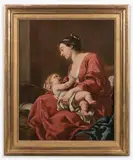 La Vierge à l'Enfant by Jean-François de Troy, Huile sur toile, sold Mar 2019