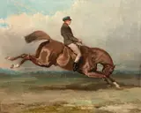 La ruade by Alfred de Dreux, Huile sur toile (Toile d'origine), sold Mar 2019