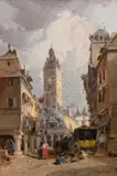 Souvenir de Rennes by Jules Achille Noël, Huile sur toile (Toile d'origine), sold Mar 2019