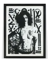 Sonia I by RETNA, 2010, Acrylique et peinture aérosol sur fond sérigraphique, sold May 2019