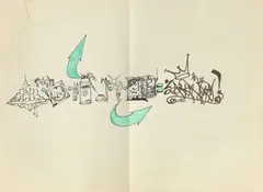 Sans titre by Anthony Clark, 2001, Marqueur et feutre sur papier, sold May 2019