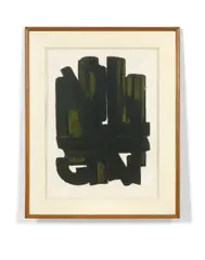Eau-forte VIII by Pierre Soulages, 1957, Eau-forte en couleurs, sold May 2019