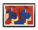 Composition jaune, bleue et rouge by Serge Poliakoff, 1969, Lithographie en couleurs, sold May 2019