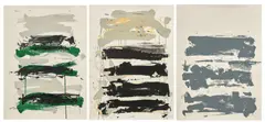 Fields by Joan Mitchell, 1992, Suite de 3 lithographies en couleurs, sold May 2019