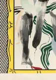 Against apartheid by Roy Lichtenstein, 1983, Lithographie en couleurs sur Arches, sold May 2019