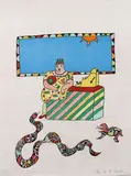 La caissière by Niki de Saint Phalle, 1995, Lithographie en couleurs, sold May 2019