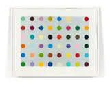 Histidyl by Damien Hirst, 2008, Sérigraphie sur fond bleu métallisé, sold May 2019