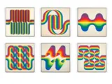 La longue marche by Julio Le Parc, 1974/1975, Suite de 6 lithographies en couleurs, sold May 2019