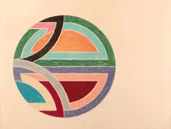 Sinjerli Variation I by Frank Stella, 1977, Lithographie en couleurs, sold May 2019