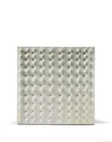 Estroflesione by Enrico Castellani, 1968, Pink vacuum formed plastic object and book, sold May 2019