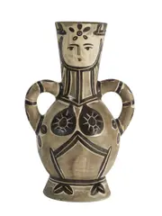 Vase deux anses hautes - 1953 (A.R.#213) by Pablo Picasso, Noir, blanc, patine noire, sold May 2019