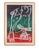 Le délire du couturier - bleu, rouge, vert by Joan Miró, 1969, Lithographie en couleurs, sold May 2019