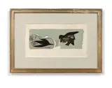 Le poète (Cinq poésies en hommage à Georges Braque) by Georges Braque, 1958, Lithographie en couleurs sur Japon, sold May 2019