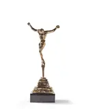 Christ de Saint Jean by Salvador Dalí, 1974, Bronze et marbre, sold May 2019