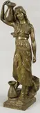 Fille d'Assouan by Georges Charles Coudray, Epreuve en bronze à patine brune, sold Jun 2010