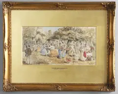 'Durham Park At Whitsuntide' by Randolph Caldecott, pencil & watercolour, sold Oct 2026