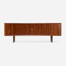 Cabinet by Ib Kofod-Larsen, c. 1955, rosewood, sold Aug 2023