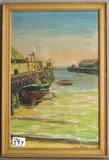 harbor scene by John McCoy, pastel, sold Jan 2006