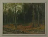 autumnal landscape by Christopher Shearer, oil on canvas, sold Oct 2005