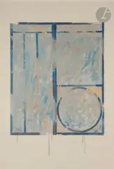 Composition by Louis Cane, 1978, Gouache, sold Oct 2019