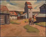 East of Edmonton by Henry George Glyde, 1971, oil on canvas board, sold May 2012