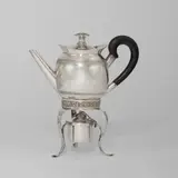 Silber, gegossen, getrieben, ziseliert; Ebenholz by Berlin, 12,5 cm / 20,5 cm (4 ⅞ in. / 8 ⅛ in.), sold Jul 2015