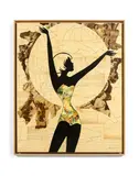 Hula Hoop 1933 by FKDL, 2012, Collages et acrylique sur toile, sold Nov 2019
