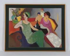 Ladies in the lounge by Itzchak Tarkay, Lithograph, sold Nov 2025