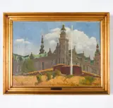 Military Fort by Svend Aage Drews, Oil on canvas, sold Nov 2025